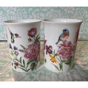 Bird & Flowers Coffee Mugs 12oz Stechcol Gracie